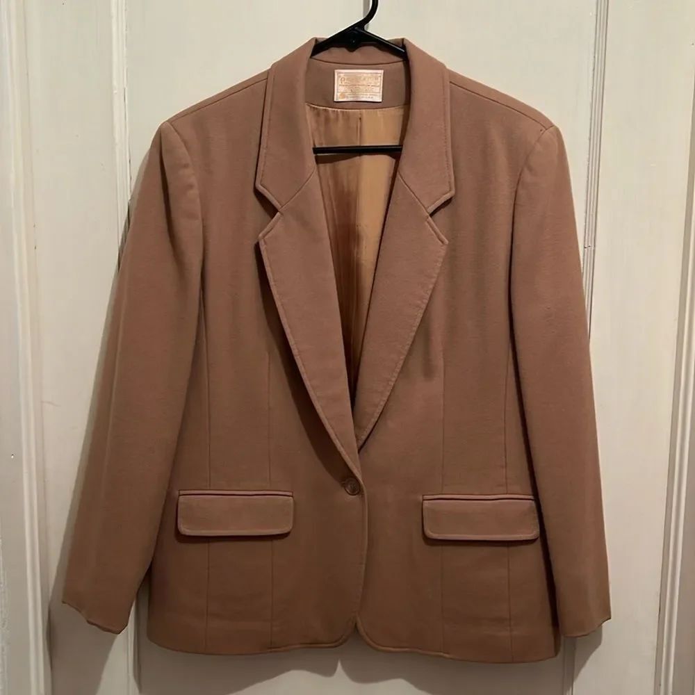 Pendleton Vintage Virgin Wool Blazer Jacket size 12 Free Shipping!!